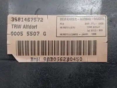 Second-hand car spare part airbag kit for bmw 3 compact (e36) 316 i oem iam references r6t8b09a6c5 3981467572 wf1j2b3yezc