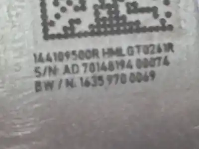 Second-hand car spare part complete engine for renault kangoo iii authentic oem iam references k9ku876  