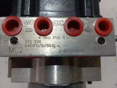Peça sobressalente para automóvel em segunda mão abs por renault kangoo iii authentic referências oem iam 476601795r  a4209001706