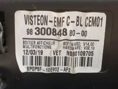 Piesă de schimb auto la mâna a doua control multifunctional pentru opel combo cargo (e) express referințe oem iam 9830084880  