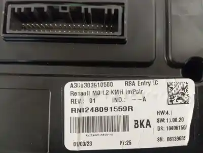 Peça sobressalente para automóvel em segunda mão quadrante por renault express advance referências oem iam 248091559r  
