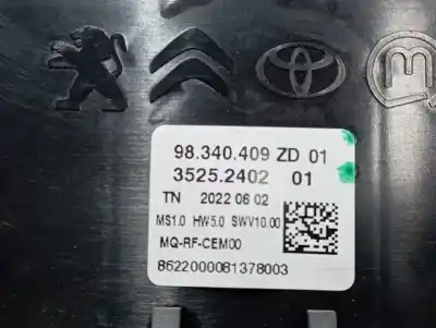 Peça sobressalente para automóvel em segunda mão comando de sofagem (chauffage / ar condicionado) por opel combo life edition referências oem iam 98340409zd  35252402