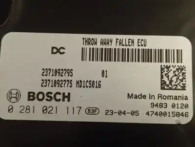 Second-hand car spare part ecu engine control for renault express advance oem iam references 237109279s  0281021117