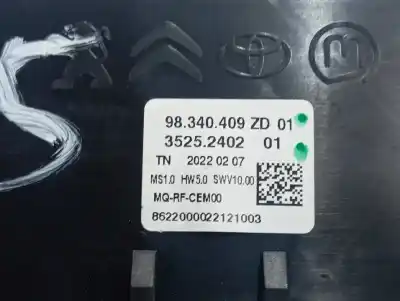 Second-hand car spare part climate control for opel combo life edition oem iam references 98340409zd  35252402