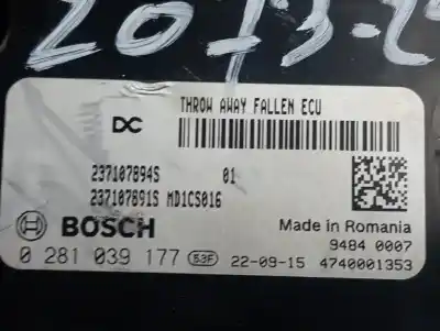 Second-hand car spare part ecu engine control for renault express advance oem iam references 237107894s  0281039177