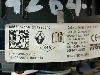 Peça sobressalente para automóvel em segunda mão airbag dianteiro esquerdo por renault express advance referências oem iam 985705715r  