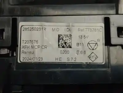 Peça sobressalente para automóvel em segunda mão comando de sofagem (chauffage / ar condicionado) por renault kangoo iii authentic referências oem iam 285250231r  