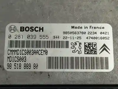Second-hand car spare part ecu engine control for peugeot partner basico l1 oem iam references 1693200780 9851888980 0281039555