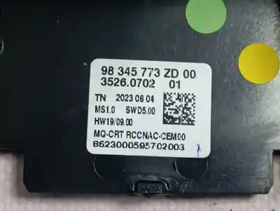 Second-hand car spare part multifunction display for peugeot partner basico l1 oem iam references 98345773zd  