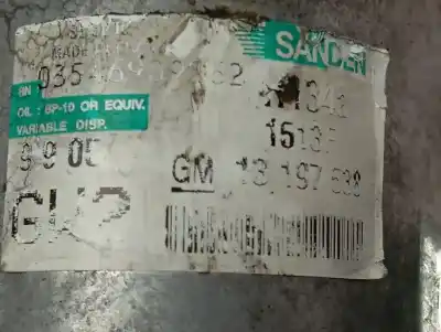 Second-hand car spare part air conditioning compressor for opel combo cargo oem iam references 13197538  93187225