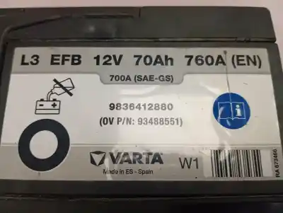 Peça sobressalente para automóvel em segunda mão bateria por opel corsa f edition referências oem iam   