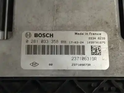 Second-hand car spare part ecu engine control for renault kadjar bose edition oem iam references 237106319r  0281033358