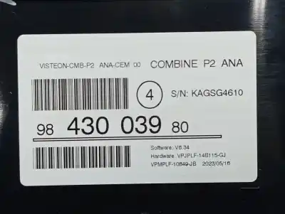 Peça sobressalente para automóvel em segunda mão quadrante por peugeot 208 (p2) active referências oem iam 9843003980  