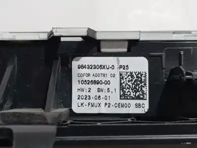 Second-hand car spare part multifunction switch for peugeot 208 (p2) active oem iam references 98432306xu  