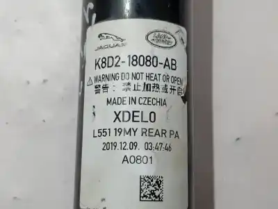 Peça sobressalente para automóvel em segunda mão amortecedor traseiro esquerdo por land rover range rover evoque r-dynamic referências oem iam lr114040 k8d218080ab - k8d218080ac lr154812 - l8d218a145