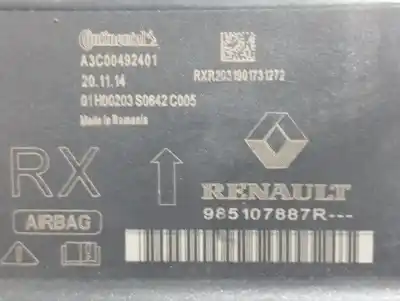 Peça sobressalente para automóvel em segunda mão centralina de airbag por renault clio v business referências oem iam 985107887r  