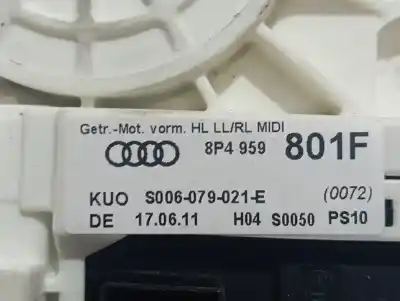 Peça sobressalente para automóvel em segunda mão motor elevador vidro traseiro esquerdo por audi a3 (8p) 1.6 tdi ambiente referências oem iam 8p4959801f  