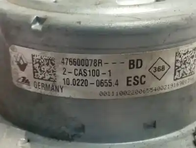 Peça sobressalente para automóvel em segunda mão abs por dacia dokker essential referências oem iam 476600078r  