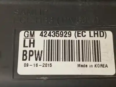 Peça sobressalente para automóvel em segunda mão farol / farolim esquerdo por opel mokka color edition referências oem iam 42435929  95440411 - 42344330