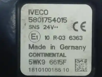 Peça sobressalente para automóvel em segunda mão sensor nox por iveco stralis 500 euro 4 referências oem iam 5801754015  