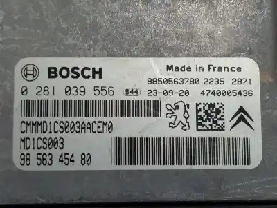 Second-hand car spare part ecu engine control for citroen berlingo feel m oem iam references 9856345480  0281039556