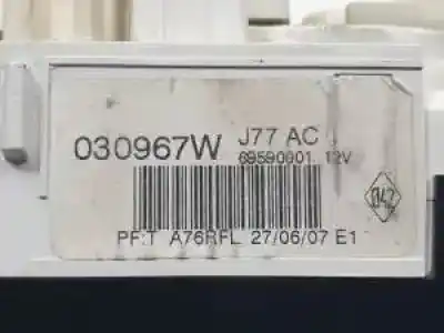 Peça sobressalente para automóvel em segunda mão comando de sofagem (chauffage / ar condicionado)  por renault clio iii k9k768 referências oem iam 69597003  69597001