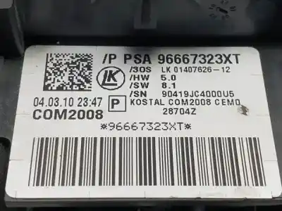 Second-hand car spare part headlights switch for citroen c3 8hz oem iam references 96667323xt  