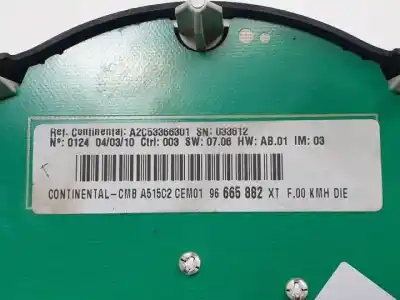 Peça sobressalente para automóvel em segunda mão quadrante por citroen c3 8hz referências oem iam 96665882xt  