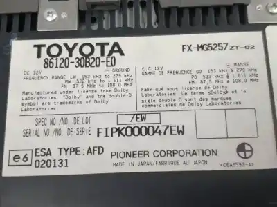 Автозапчастина б/у аудіо система / радіо cd для lexus gs (gs/us/ws19) 3grfse посилання на oem iam fipk000047ew  