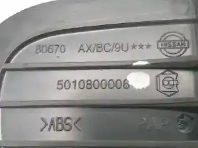 Second-hand car spare part interior right front handle for nissan note (e11e) k9kc400 oem iam references 5010800006  