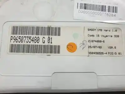 Peça sobressalente para automóvel em segunda mão quadrante por citroen c3 kfv(tu3jp) referências oem iam 9650735480g  