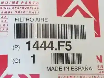 Peça sobressalente para automóvel em segunda mão filtro de ar por citroen c15 161axud7 referências oem iam 1444f5  