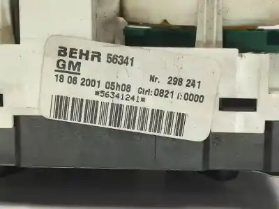 Peça sobressalente para automóvel em segunda mão comando de sofagem (chauffage / ar condicionado)  por opel zafira a z16xe referências oem iam 18062001  90556839