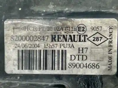 Автозапчастина б/у права фа для renault laguna ii (bg0) f9q750 посилання на oem iam 8200002847  89004686