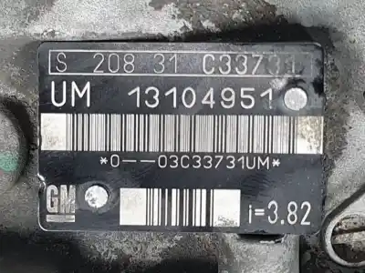 İkinci el araba yedek parçası vites kutusu için opel zafira a y22dtr oem iam referansları 13104951 5 velocidades 