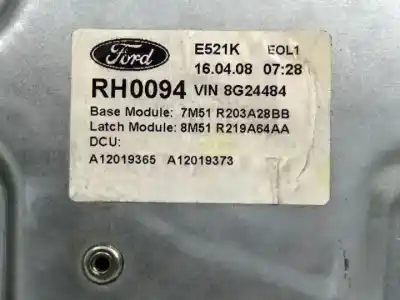 Автозапчастина б/у регулятор переднього правого скла для ford c-max (cb3) kkda посилання на oem iam 979036100  