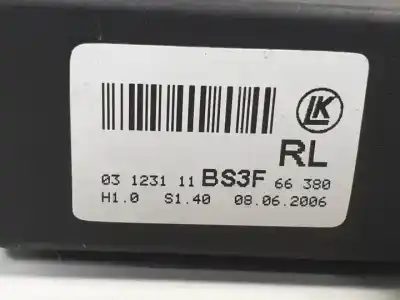 Second-hand car spare part rear left power window switch for mazda 3 sedán (bk) 2.0 (bkep) oem iam references 03123111bs3f  