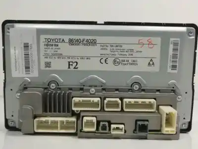 Second-hand car spare part multifunction display for toyota c-hr x2zr oem iam references 86140f4020  