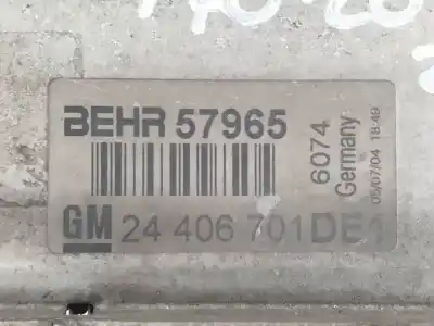 Peça sobressalente para automóvel em segunda mão intercooler por opel zafira a y20dth referências oem iam 24406701de1  