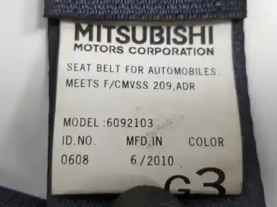 Автозапчастина б/у задній лівий ремін безпеки для mitsubishi outlander (cw0) 4hk посилання на oem iam 609213900  