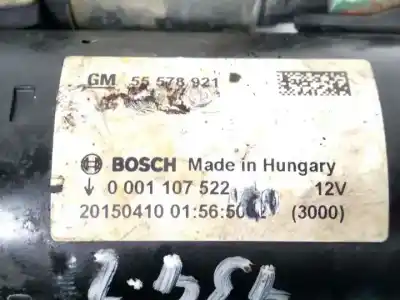 Автозапчастина б/у двигун запускається для opel corsa e (x15) 1.4 turbo (08, 68) посилання на oem iam 55578921  