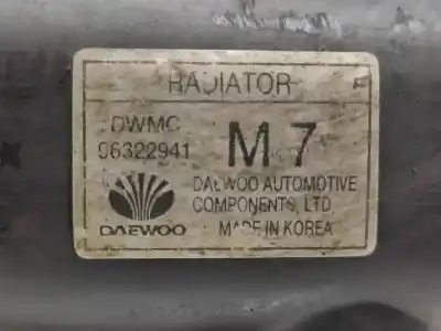 Автозапчастина б/у водяний радіатор для daewoo matiz (m100, m150) 1.0 посилання на oem iam 96322941  
