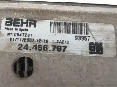 Pezzo di ricambio per auto di seconda mano intercooler per opel combo d-z13dtj riferimenti oem iam 24466767  
