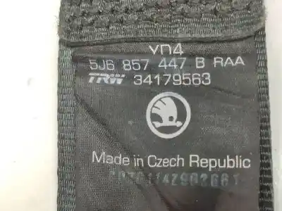 Автозапчасти б/у задний левый ремень безопасности за skoda fabia (5j2) dgp ссылки oem iam 5j6857447b  