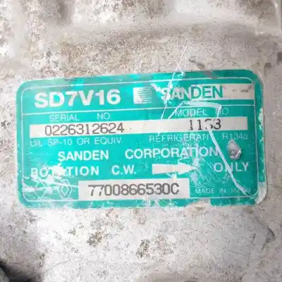 Second-hand car spare part air conditioning compressor for renault megane i fase 2 cabriolet (ea..) f7r714 oem iam references 7700866530c  