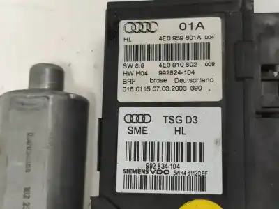 Автозапчасти б/у мотор переднего левого стекла за audi a8 (4e2) bfm ссылки oem iam 130821764  102236xxx