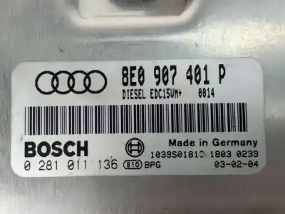 Second-hand car spare part ecu engine control for audi a6 berlina (4b2) bdg oem iam references 0281011136  