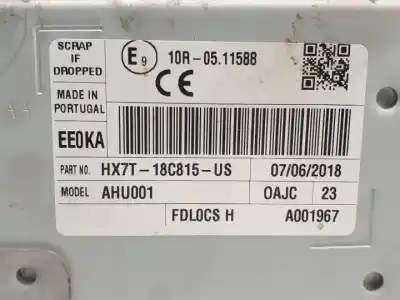 Автозапчастина б/у gps навігаційна система для ford ecosport (cr6) m1ju посилання на oem iam hx7t18c815us  