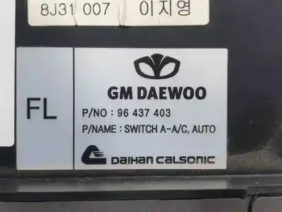 Second-hand car spare part climate control for chevrolet aveo f14d4 oem iam references 96437403  