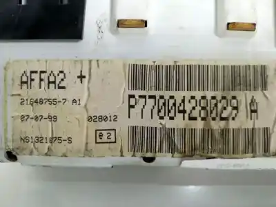 Second-hand car spare part multifunction display for renault laguna (b56) f9q716 oem iam references p7700428029a  